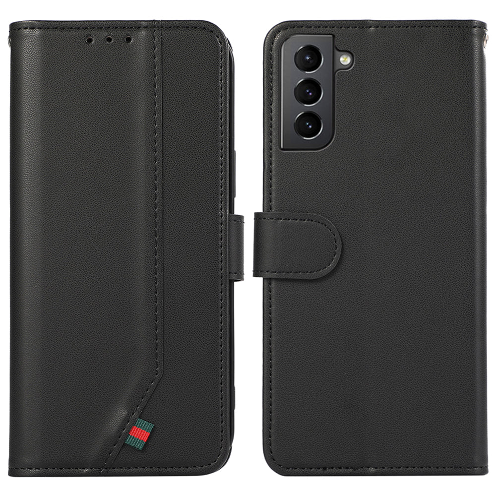 For Samsung Galaxy S21 4G / 5G Case Stand Wallet PU Leather RFID Blocking Phone Cover For Samsung Galaxy S21 4G / 5G Case Stand Wallet PU Leather RFID Blocking Phone Cover